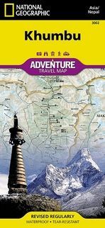 KHUMBU ADVENTURE TRAVEL MAP NATIONAL GEOGRAPHIC