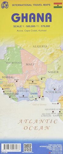 MAPA GHANA  SOUTH  1:500.000  NORTH  1:570.000 -ITMB