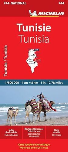 TUNISIA - MICHELIN NATIONAL MAP 744