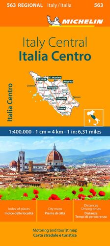 MAPA REGIONAL ITALIA CENTRO 1:400000 (MICHELIN 563)