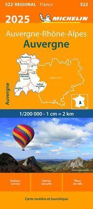 522 AUVERGNE 1:200.000 -MICHELIN (2025)