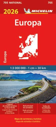 705 EUROPA 2026 1:3.000.000 (MAPA MICHELIN)