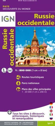 RUSSIE OCCIDENTALE 1:800.000 -IGN