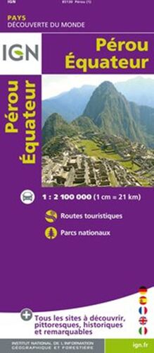 PEROU EQUATEUR 1:2.100.000 -IGN