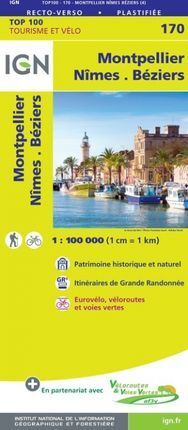 MARSEILLE AVIGNON MAPA 171 IGN 1:100,000