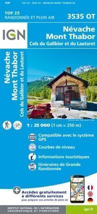 3535 OT NEVACHE MONT THABOR 1:25.000 -TOP 25 IGN