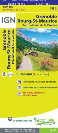 151 GRENOBLE BOURG-ST-MAURICE 1:100.000 -TOP 100 I