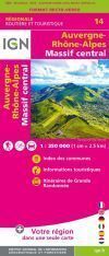 14 AUVERGNE-RHONE-ALPES MASSIF-CENTRAL 1:250.000 -IGN