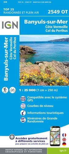 2549 OT BANYULS-SUR-MER 1:25.000 -TOP 25 IGN