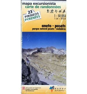 ANETO POSETS MAPA EXCURSIONISTA. 1:50,000
