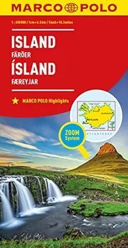 ISLANDIA ; ISLAS FEROE, MAPA MARCO POLO HIGHLIGHTS