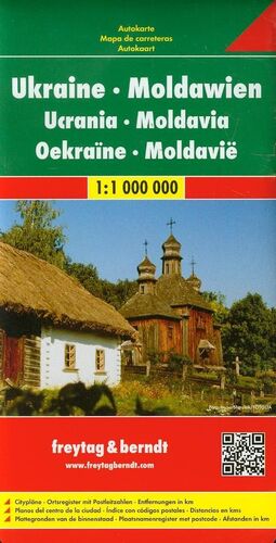 UCRANIA Y MOLDAVIA, MAPA DE CARRETERAS (1:1000000)