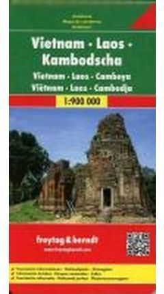 VIETNAM LAOS CAMBOYA **MAPA FREYTAG**