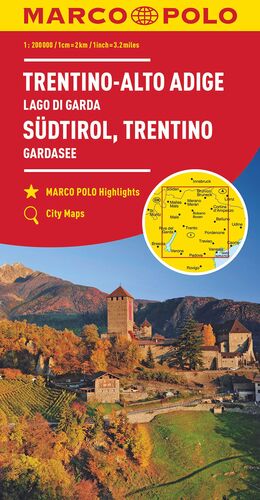 SUR TIROL - TRENTINO - LAGO DI GARDA 1:200.000