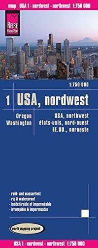 USA: NOROESTE 1:750.000