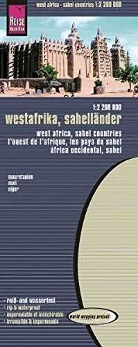 ÁFRICA OCCIDENTAL  (SÁHARA)  1:2.200.000   -IMPERMEABLE-
