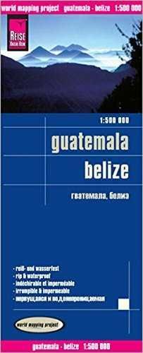 GUATEMALA BELIZE  *MAPA REISE 2014*   1 : 500 000
