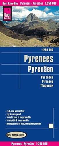 PIRINEOS MAPA REISE  1:250 000