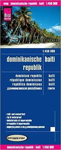 REPÚBLICA DOMINICANA, HAITÍ 1:450.000 IMPERMEABLE