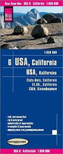 USA6: CALIFORNIA 1:850.000 IMPERMEABLE