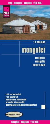 MONGOLIA 1:1.600.000 IMPERMEABLE