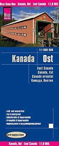 KANADA, OST - EAST CANADA - EAST 1:1.900.000 -REISE KNOW-HOW