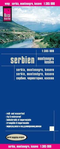 SERBIA - MONTENEGRO - KOSOVO 1:400.000 IMPERMEABLE