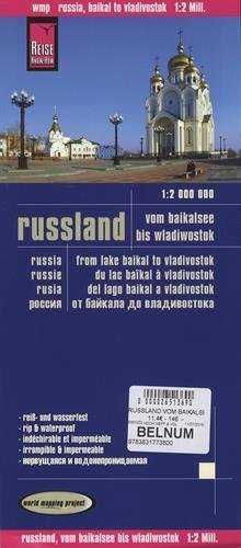 RUSIA: DEL LAGO BAIKAL A VLADIVOSTOK 1:2.000.000 IMPERMEABLE