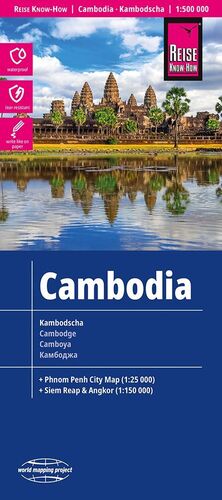 CAMBOYA 1:500.000 IMPERMEABLE