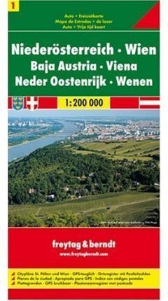 MAPA BAJA AUSTRIA  VIENA 1:200000