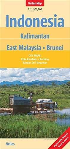 INDONESIA KALIMANTAN EAST MALAYSIA BRUNEI  *NELLES MAP 2011*