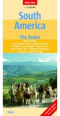 SOUTH AMERICA. THE ANDES 1:4.500.000 -NELLES