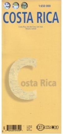 MAPA COSTA RICA 1:650000