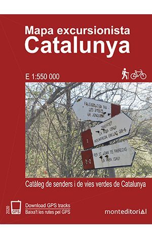 MAPA EXCURSIONISTA CATALUNYA 1:550,000 MONT EDITORIAL