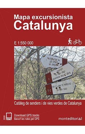 MAPA EXCURSIONISTA CATALUNYA 1:550,000 MONT EDITORIAL