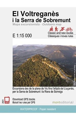 EL VOLTREGANES I LA SERRA DE SOBREMUNT MAPA MONT EDITORIAL