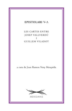 EPISTOLARI V-?