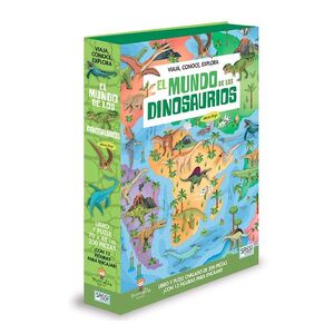 EL MUNDO DE LOS DINOSAURIOS. VIAJA, CONOCE, EXPLORA. CON PUZZLE. EDIC ILUSTRADO