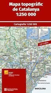 [PLEGAT] MAPA TOPOGRAFIC DE CATALUNYA 1:250.000 -ICGC