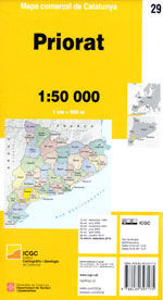 29 PRIORAT 1:50.000 -MAPA COMARCAL CATALUNYA -ICGC