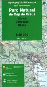 48 CAP DE CREUS MAPA ICC 1:25.000