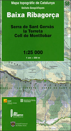 58 - BAIXA RIBAGORÇA, SERRA DE SANT GERVÀS 1:25,000 ICC