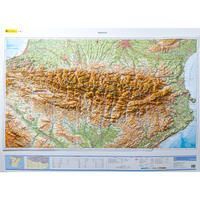 MAPA RELIEVE DE PIRINEOS EN 3D 1:375.000