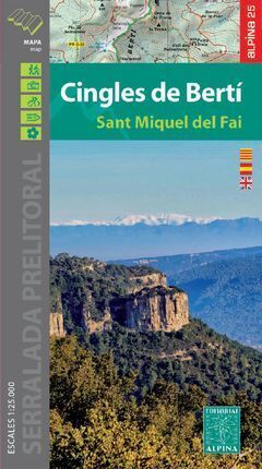 CINGLES DE BERTÍ - SANT MIQUEL DEL FAI (1:25,000)
