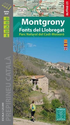 MONTGRONY - FONTS DEL LLOBREGAT MAPA ALPINA