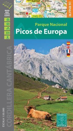 PICOS DE EUROPA, PARQUE NACIONAL, MAPA + CARPETA DESPLEGABLE