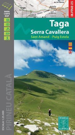 TAGA SERRA CAVALLERA 1:25.000 MAPA ALPINA