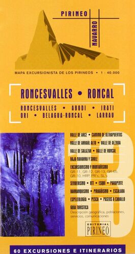 GUÍA MAPA EXCURSIONISTA DEL RONCAL Y RONCESVALLES