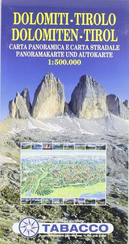 MAPA DOLOMITAS TIROL 1:500000