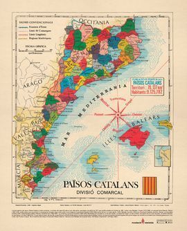 PAISOS CATALANS [MAPA MURAL]